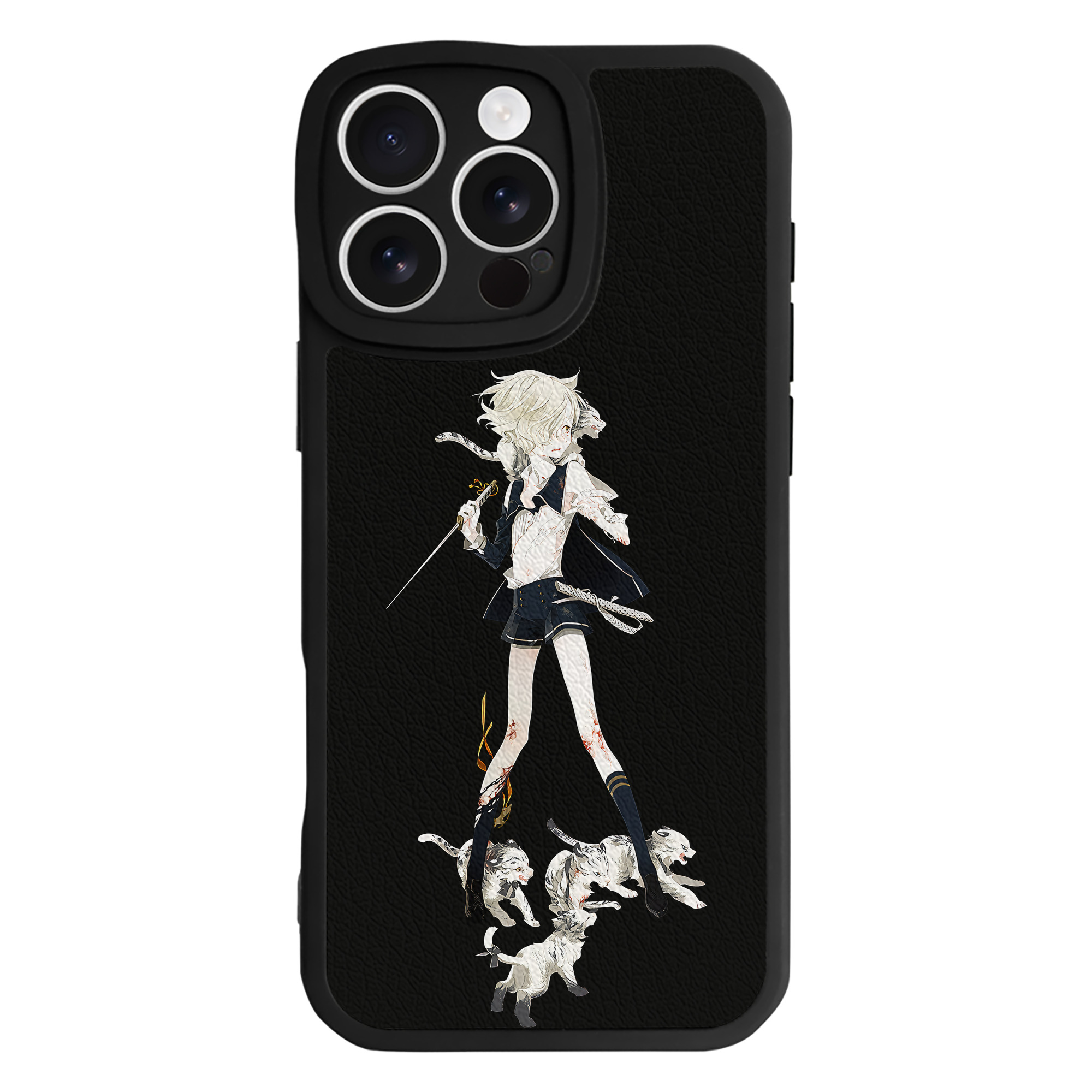 （画像用） 刀剣乱舞 Touken Ranbu 【iPhone 16シリーズ対応】シリコンスマホケース（レザー調） 材質：シリコン